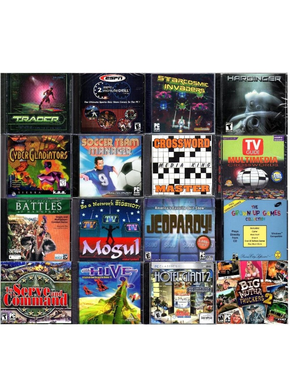 16 Game LOT #2 - PC CD-ROM Software CLEARANCE- NEW in Sealed Jewel Cases